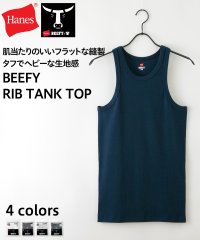 JEANS MATE/ジーンズメイト JEANS MATE 【HANES】BEEFY ビーフィー リブ タンクトップ ヘビーウェイト タフで型崩れしにくい/505226323