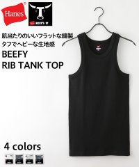 JEANS MATE/ジーンズメイト JEANS MATE 【HANES】BEEFY ビーフィー リブ タンクトップ ヘビーウェイト タフで型崩れしにくい/505226323
