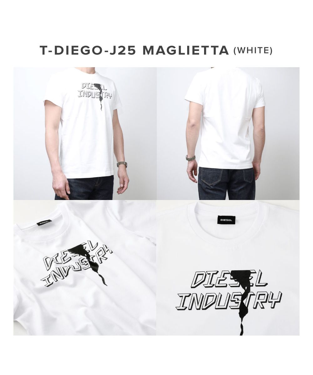 ディーゼル DIESEL ディーゼル DIESEL Tシャツ メンズ 半袖 Tー