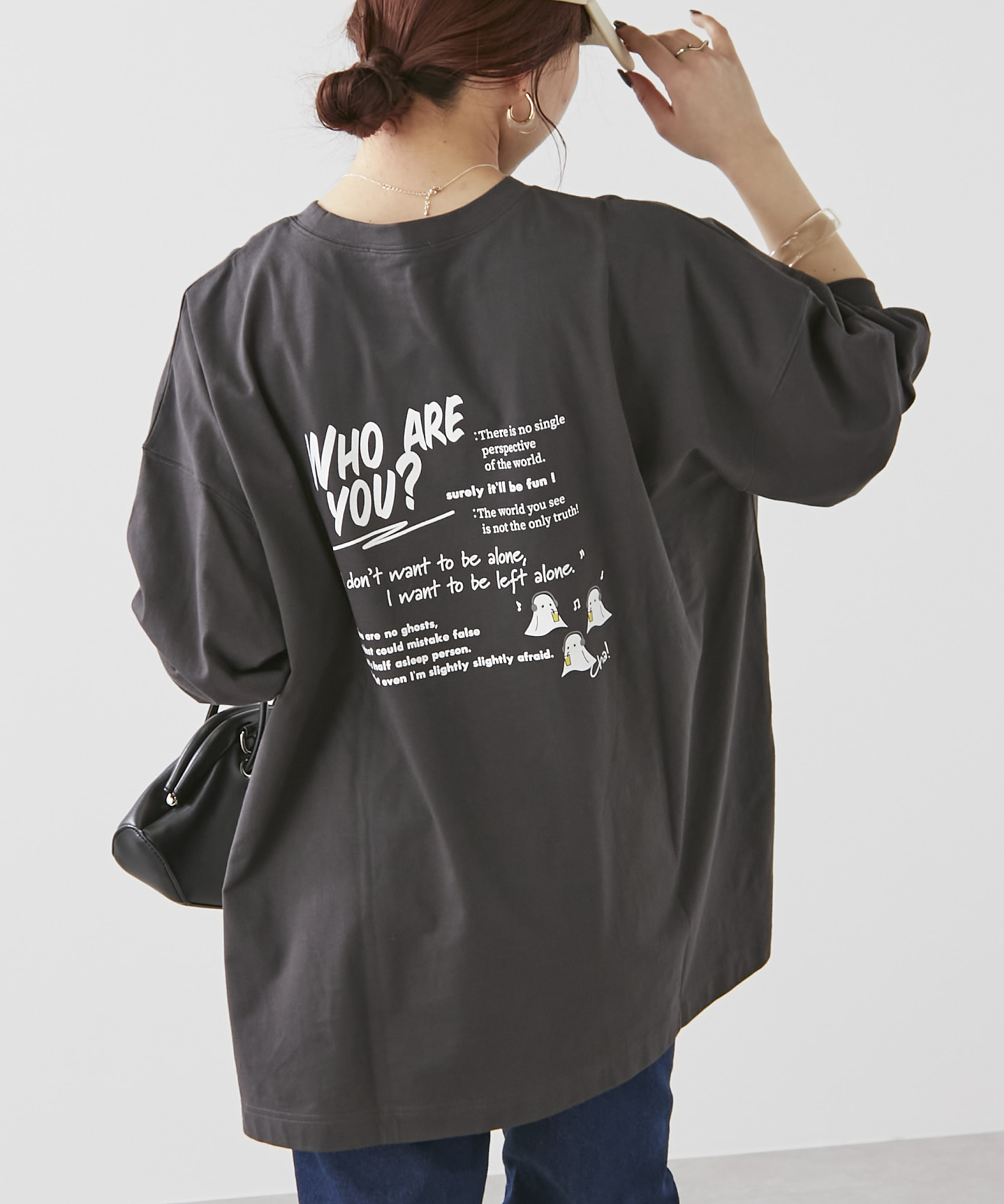 【N°21 】大人もOK☆ロゴ 刺繍 リボンディテール ノースリーブ セール】【人気アイテム】オバケロゴプリント刺繍Tシャツ