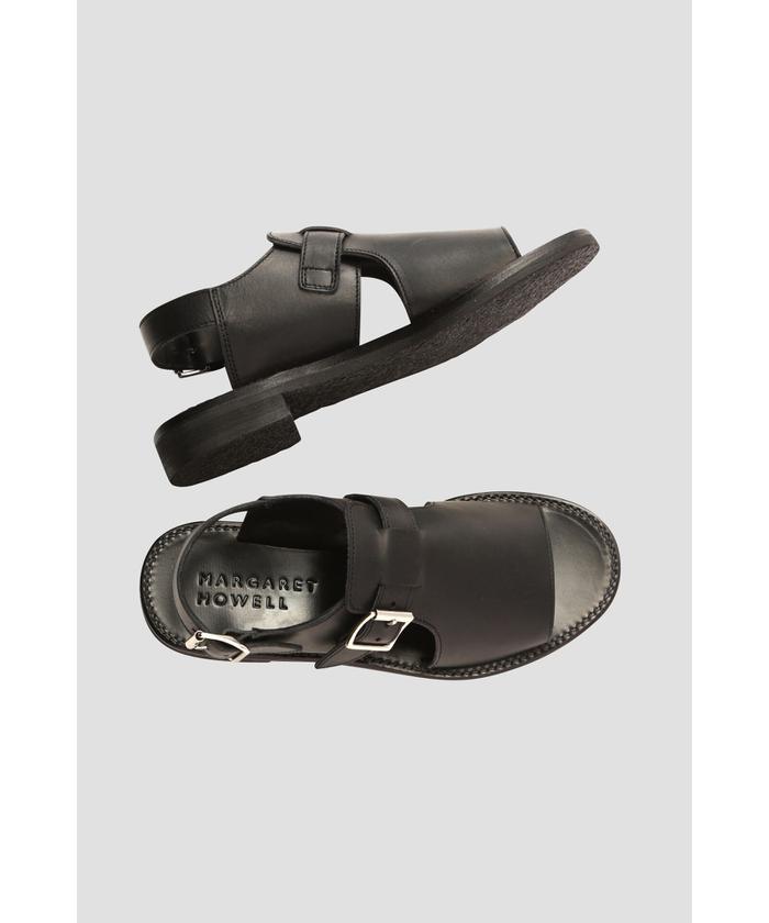 OILED LEATHER SANDAL(505249478) | マーガレット・ハウエル OILED LEATHER SANDAL(505249478) | マーガレット・ハウエル