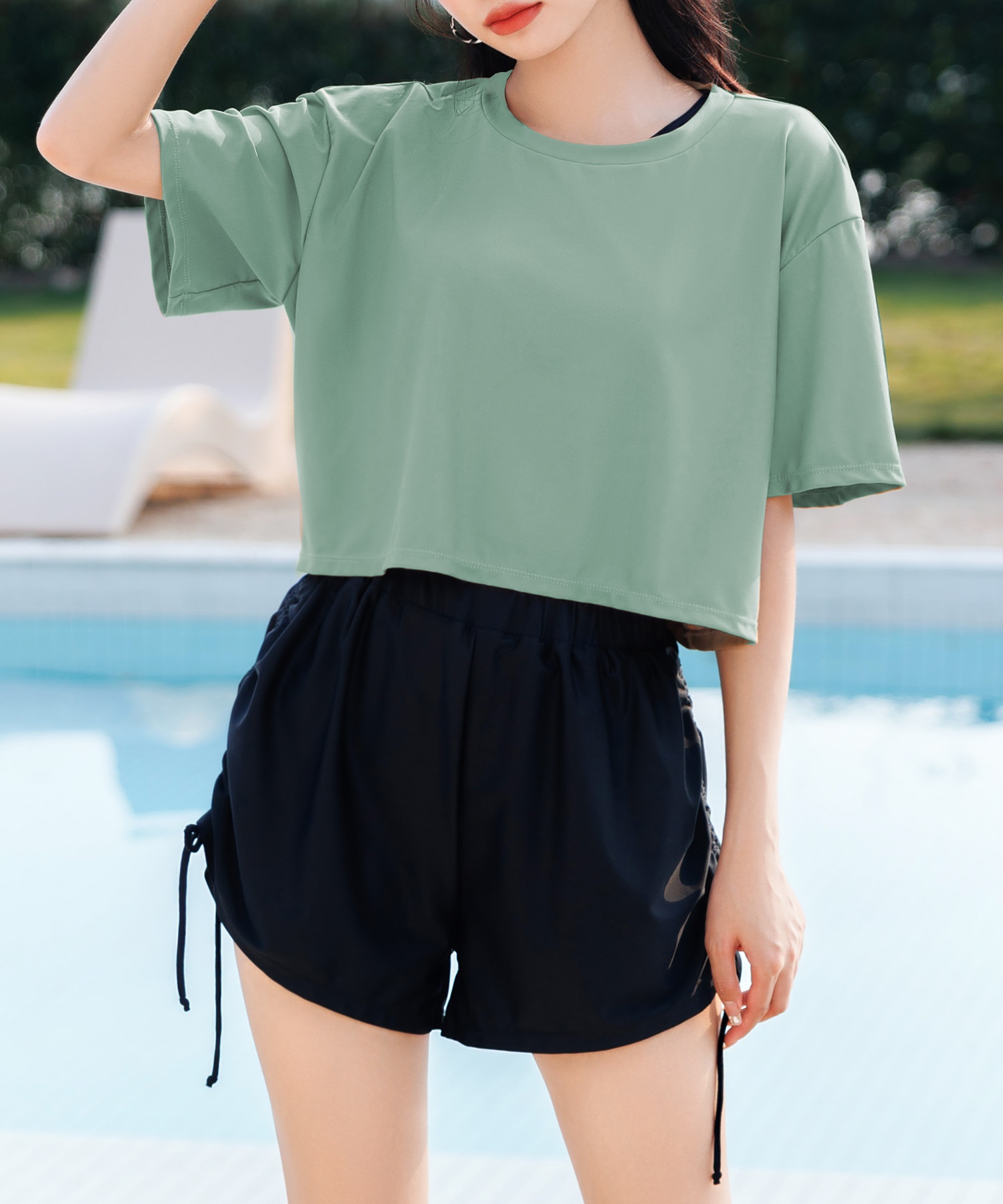アリス+オリビア ハイウエスト リボン ショートパンツ 0 美品 パンツ
