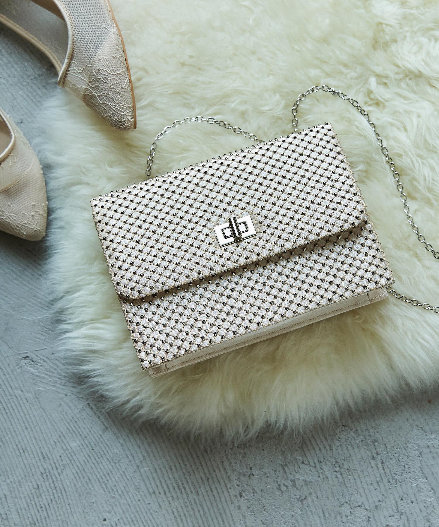 VALENTINO ビジューバッグ　ショルダーバッグ　パーティーバッグ　レース VALENTINO ビジューバッグ ショルダーバッグ パーティーバッグ