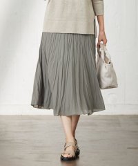 J.PRESS LADIES（LARGE SIZE）/【洗える】 スパンボイルワッシャー ランダムプリーツ スカート/505254162