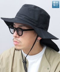 Besiquenti/ベーシックエンチ Basiquenti 撥水ナイロン サンシェード付き アドベンチャーハット タレ付き アウトドアハット サファリハット/505216163