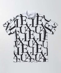 LUXEAKMPLUS/リュクスエイケイエムプラス LUXEAKMPLUS(リュクスエイケイエムプラス)ゴルフ 総柄ロゴ半袖モックネックTシャツ【ゴルフ】/505255471