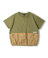 DaddyOhDaddy/【子供服】 Daddy Oh Daddy (ダディオダディ) ビックポケット付き配色半袖Ｔシャツ 80cm～140cm V30814/505255685