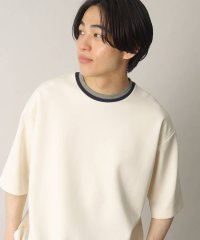 THE SHOP TK/【洗濯機洗い可】襟ニットダンボール半袖Tシャツ/505255895