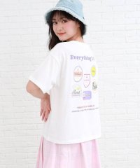PINK-latte/ワッペンデザインバックプリントTシャツ/505256197