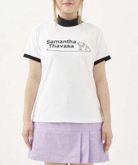 Samantha GOLF/アイミープリント半袖ハイネック/505258237