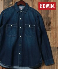 marukawa shonan/マルカワ MARUKAWA 【EDWIN/エドウィン】 デニム ワークシャツ メンズ 長袖 カジュアル シャツ デニムシャツ ワークシャツ ET2138/505231661