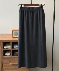 ARGO TOKYO/Back Slit Easy Long Knit Skirt 222015 バックスリットイージーロングニットスカート　バックスリット　ニットスカート　ロングス/505239062