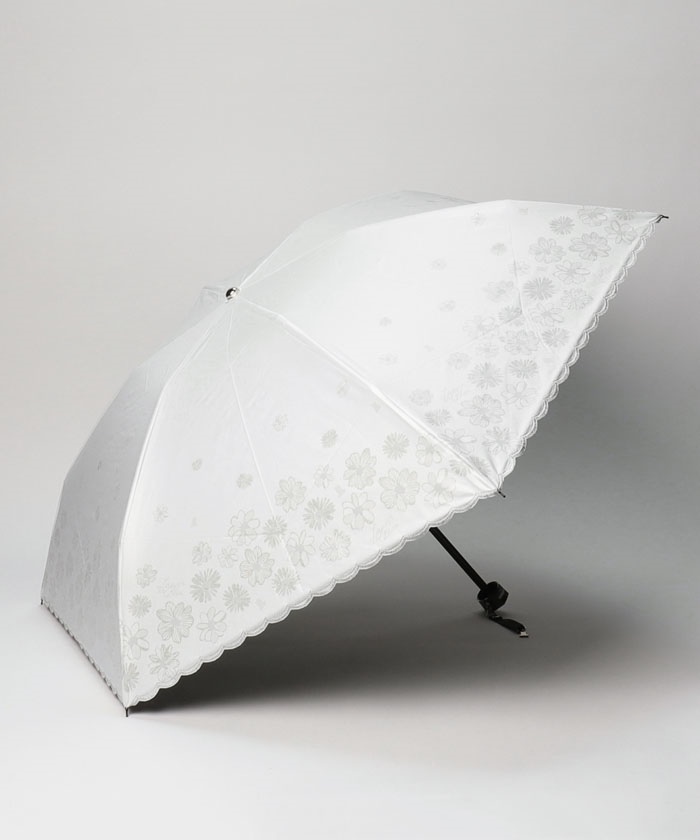 晴雨兼用折りたたみ日傘 スカラ刺繍(505242944) | ランバンオンブルー