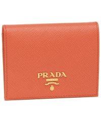 PRADA/プラダ 二つ折り財布 サフィアーノメタルオロ ミニ財布 オレンジ レディース PRADA 1MV204 QWA F0049/505256102