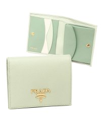 PRADA/プラダ 二つ折り財布 サフィアーノ ミニ財布 グリーン レディース PRADA 1MV204 ZLP F0RAY/505256107