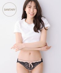 aimerfeel/エメフィール aimerfeel 【高レビュー多数！親子でリピ買いも◎】ブラックレース サニタリーショーツ【返品不可商品】/ サニタリーショーツ レース 羽つき/500841663