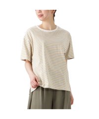 MAC HOUSE(women)/NAVY ネイビー U.S.コットン100％ ボーダーTシャツ CO233－WC004/505258308