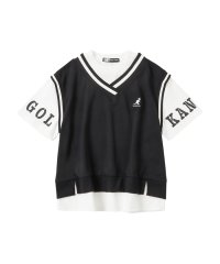 MAC HOUSE(kid's)/KANGOL カンゴール ポンチ素材 ベストフェイクレイヤードTシャツ 887456/505258320