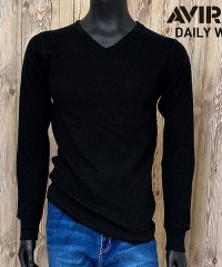 TopIsm/トップイズム TopIsm AVIREX アビレックス ロングTシャツ メンズ 長袖 ロンT Tシャツ サーマル VネックTシャツ 無地 デイリーインナー カッ/505260402