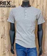 TopIsm/トップイズム TopIsm AVIREX アビレックス Tシャツ メンズ 半袖 サーマル ヘンリーネックTシャツ 無地 デイリーインナー カットソー/505260405