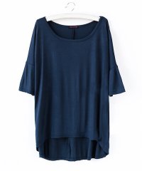 TeddyShop/レディース 5分袖シンプルテールシルエットシャツ/505261919