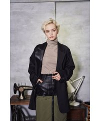 KOH.style/ECO LEATHER COLLAR BACK BELT JACKET/505247305