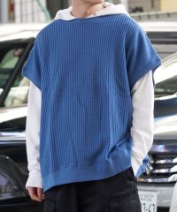 1111clothing/ニットベスト メンズ  ワッフルニット ベスト レディース クルーネック ニットソー セーター ベスト ニットトップス 大きいサイズ 春 春服 おしゃれ/505262817