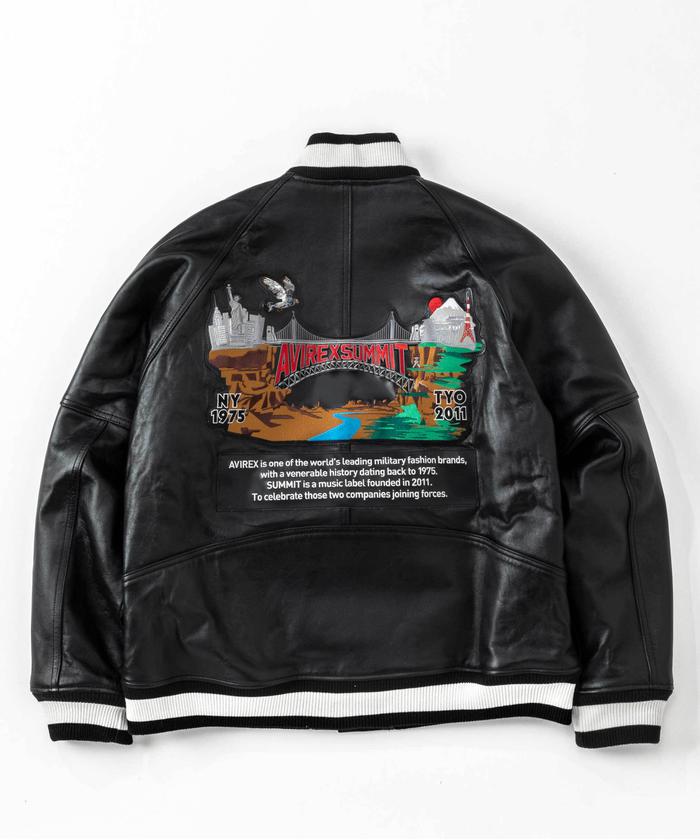 XL AVIREX × STABRIDGE VARSITY JACKET