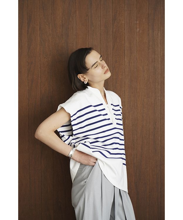 セール】WIDE HENLEY NECK N/S BORDER TOPS(505233400) | クラネ セール】WIDE HENLEY NECK N/S BORDER TOPS(505233400) | クラネ