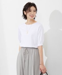 J.PRESS LADIES（LARGE SIZE）/コットンリブ タックスリーブ カットソー/505233733