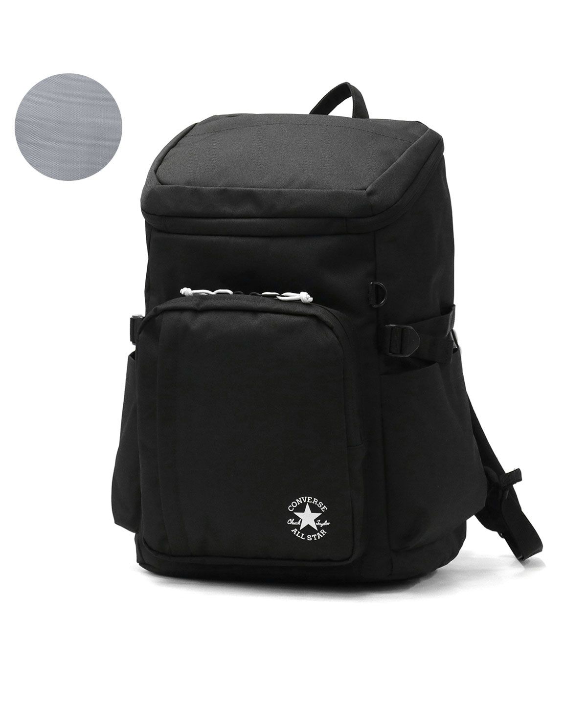 ●新品【コンバース 】リュックサック/大容量３０リットル 黒 ポーチ付き CONVERSE 最大50%☆8/25限定 コンバース リュック レディース
