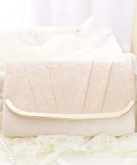 Lace Ladies/レースレディース Lace Ladies メタルフレームフラワーレースクラッチバッグ/505267099