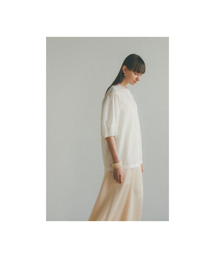 CLANE/クラネ/STRIPE LACE LAYERED ONE PIECE/ストライプレース