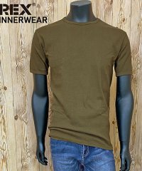 TopIsm/トップイズム TopIsm AVIREX アビレックス Tシャツ メンズ 半袖 テレコリブ クルーネックTシャツ 無地 デイリーインナー カットソー/505268496
