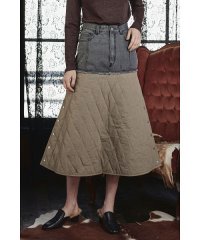 KOH.style/DENIMxQUILTING SKIRT/505247300