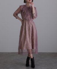 PourVous/プールヴー PourVous ミモレ丈&袖ありフォーマルカフススリーブセレモニー結婚式パーティードレス ワンピース 20代 30代 40代/505264828