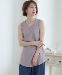 PourVous/プールヴー PourVous Vネックワッフルタンクトップ/505264831
