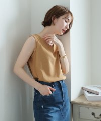 PourVous/プールヴー PourVous Vネックワッフルタンクトップ/505264831
