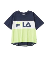 MAC HOUSE(kid's)/FILA フィラ 切替ロゴプリントTシャツ FM2553/505266624