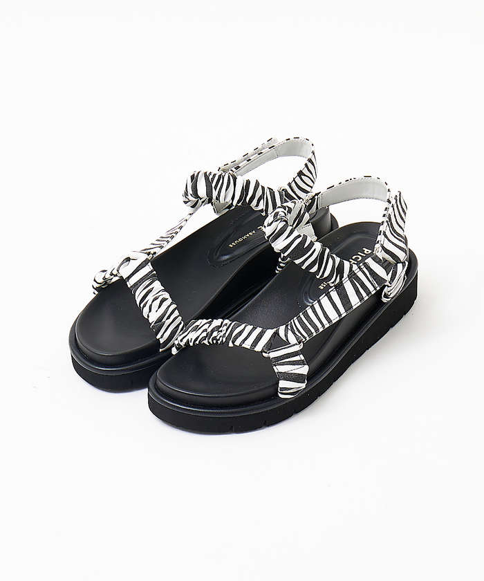 セール 40%OFF】ギャザーベルト フットベッドサンダル(505268117