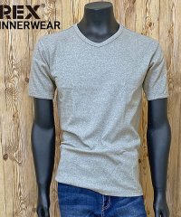 TopIsm/トップイズム TopIsm AVIREX アビレックス Tシャツ メンズ 半袖 テレコリブ VネックTシャツ 無地 デイリーインナー カットソー/505269637