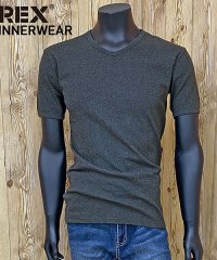TopIsm/トップイズム TopIsm AVIREX アビレックス Tシャツ メンズ 半袖 テレコリブ VネックTシャツ 無地 デイリーインナー カットソー/505269637