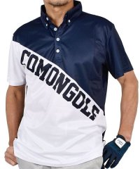 COMONGOLF/【COMONGOLF】ドライストレッチバイカラーボタンダウン半袖ゴルフポロシャツ(CG－SP303S)/505269760