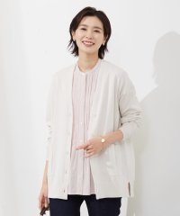 J.PRESS LADIES（LARGE SIZE）/【洗える】 Co/Peライト Vネック ロング カーディガン/505270150