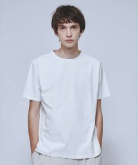 ABAHOUSE/【ノンストレス】定番 / COTTON LYCRA 圧着 クルーネック 半袖 T/505270630