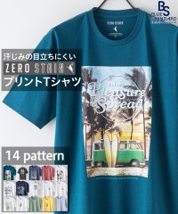 JEANS MATE/ジーンズメイト JEANS MATE 【ZEROSTAIN】着るだけで 汗染み対策 プリントTシャツ 撥水 UVカット/505253193