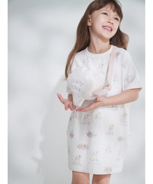 KIDS】ラッコ柄ワンピース(505271658) gelato pique Kids＆Baby(gelato pique Kids＆Baby)  d fashion