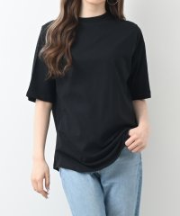 felt maglietta/プチモックネックコットンTシャツ/505271842