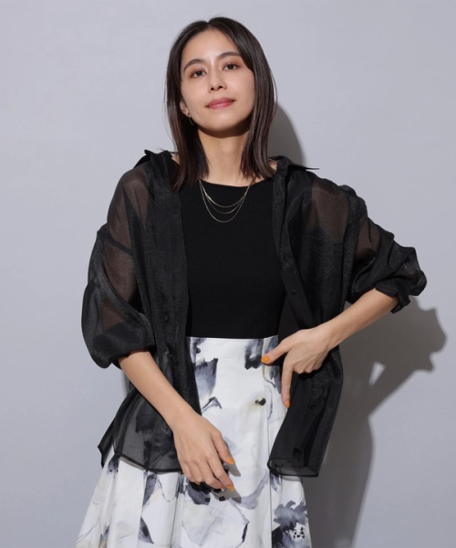 品質満点! 今季 新品 未使用 タグつき Mystrada シアーシャツ