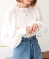 SocialGIRL/ソーシャルガール SocialGIRL シアーボリューム袖ブラウス/505272077